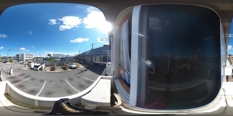 パノラマ画像バルコニー