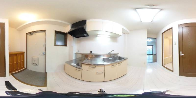 パノラマ画像キッチン