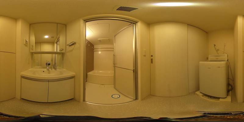 パノラマ画像洗面所