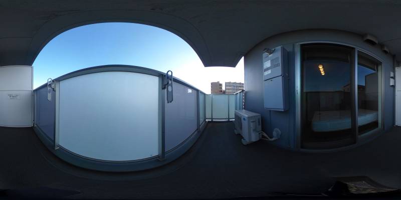 パノラマ画像バルコニー