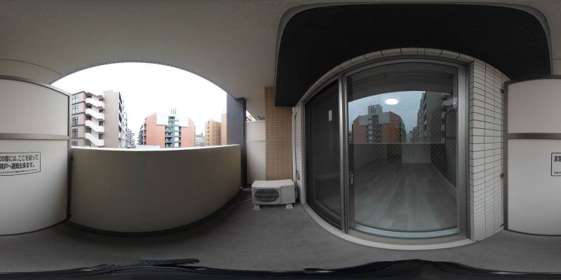 パノラマ画像バルコニー