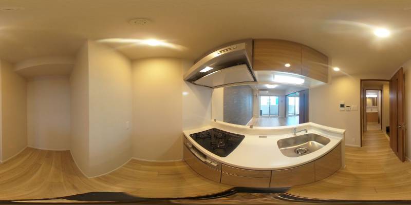 パノラマ画像キッチン