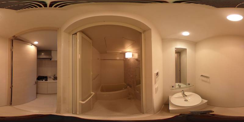 パノラマ画像洗面所