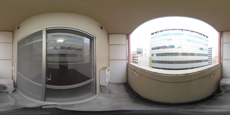 パノラマ画像バルコニー