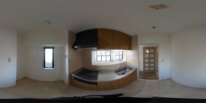 パノラマ画像キッチン