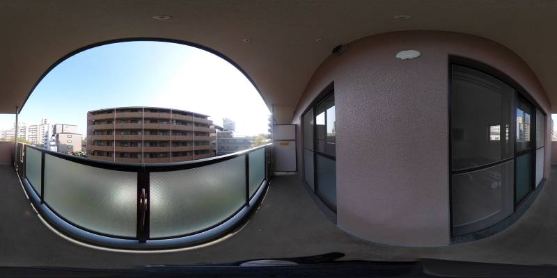 パノラマ画像バルコニー