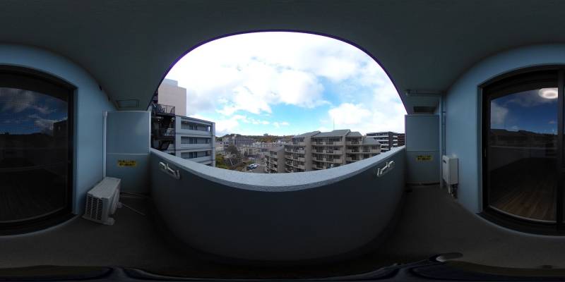 パノラマ画像バルコニー