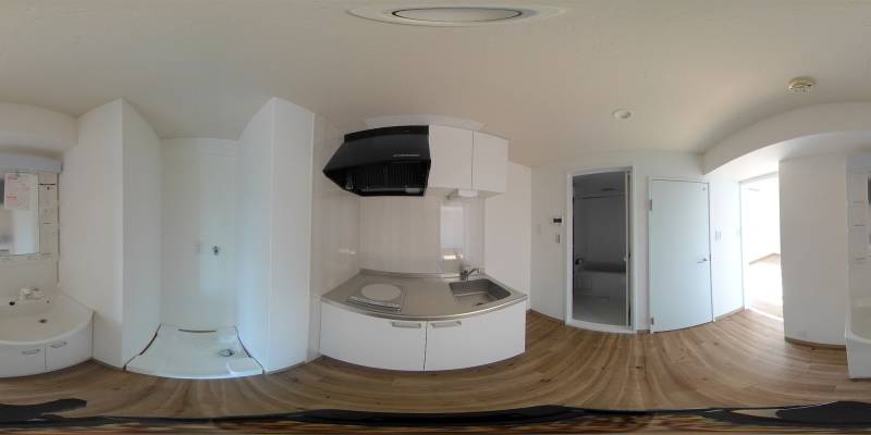 パノラマ画像キッチン