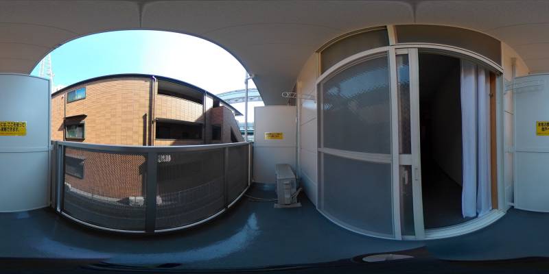 パノラマ画像バルコニー