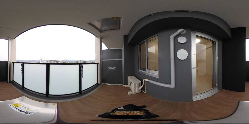 パノラマ画像バルコニー