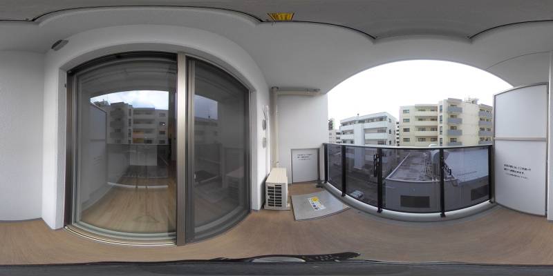 パノラマ画像バルコニー