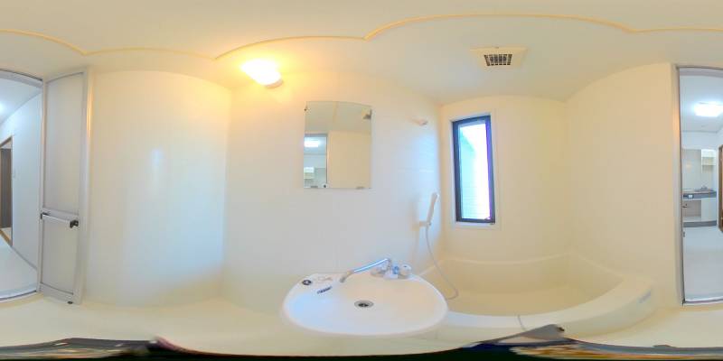 パノラマ画像バスルーム