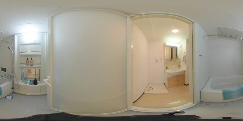 パノラマ画像バスルーム