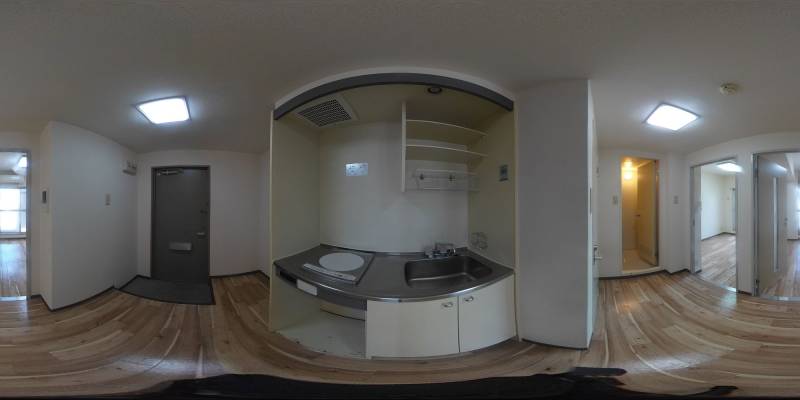 パノラマ画像キッチン