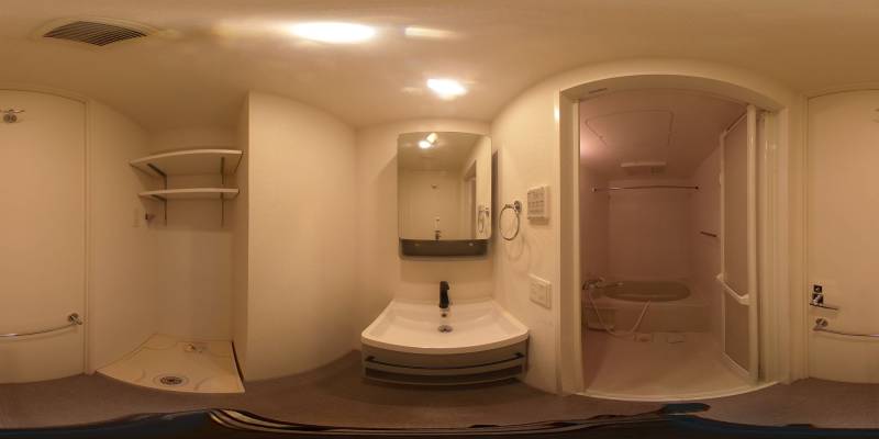 パノラマ画像洗面所