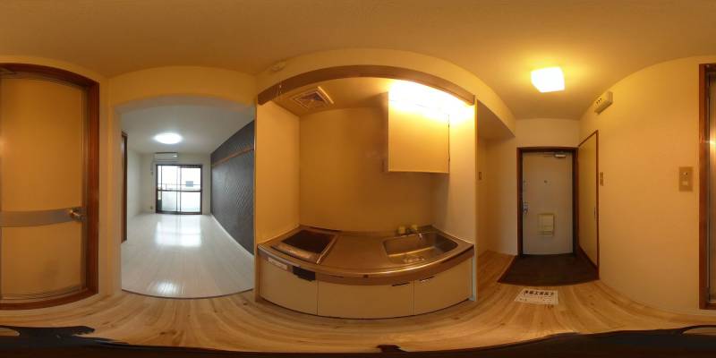 パノラマ画像キッチン