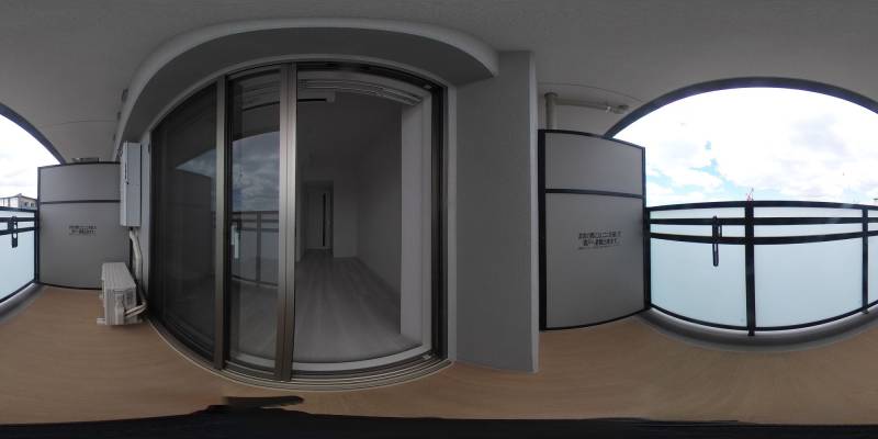 パノラマ画像バルコニー