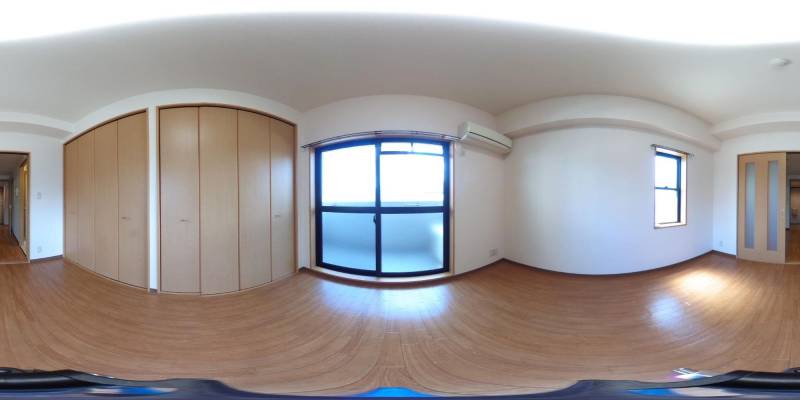 パノラマ画像寝室