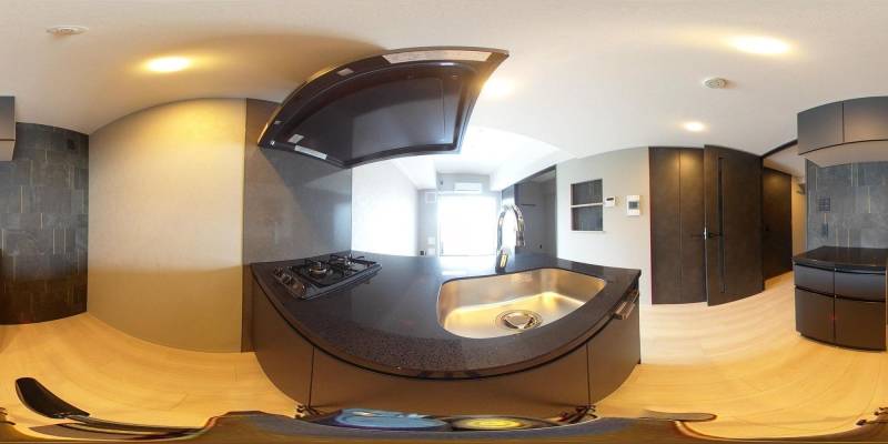 パノラマ画像キッチン