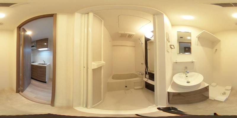 パノラマ画像バスルーム