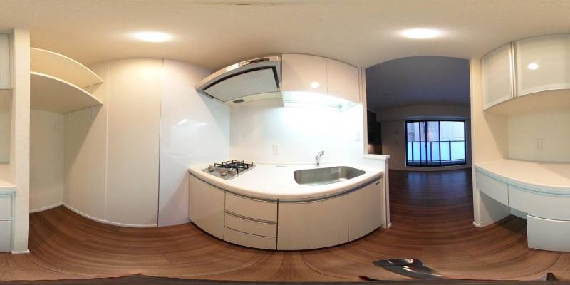 パノラマ画像キッチン