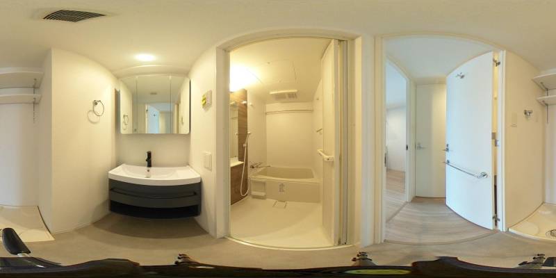 パノラマ画像バスルーム