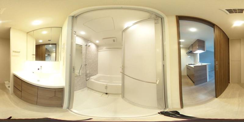 パノラマ画像バスルーム