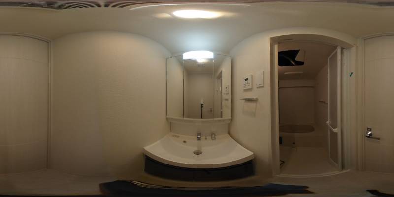 パノラマ画像洗面所