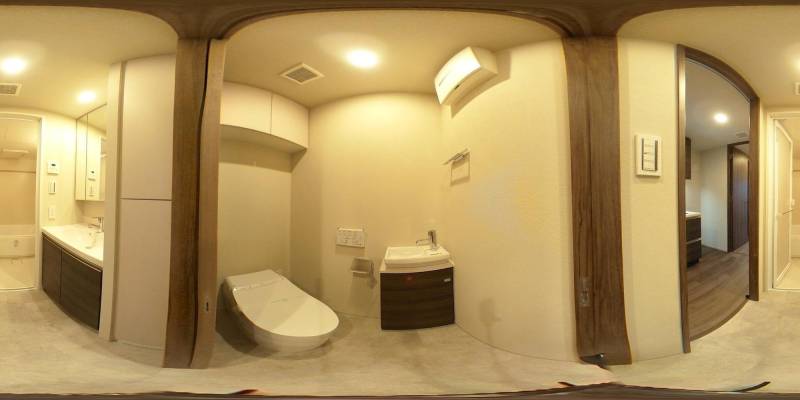 パノラマ画像洗面所