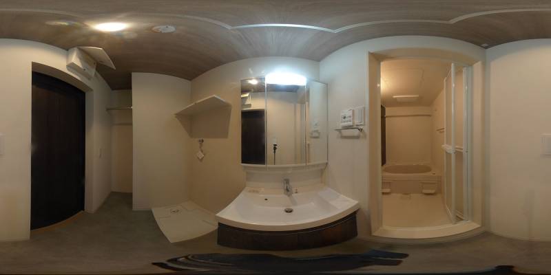 パノラマ画像洗面所