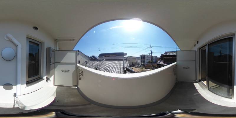 パノラマ画像バルコニー