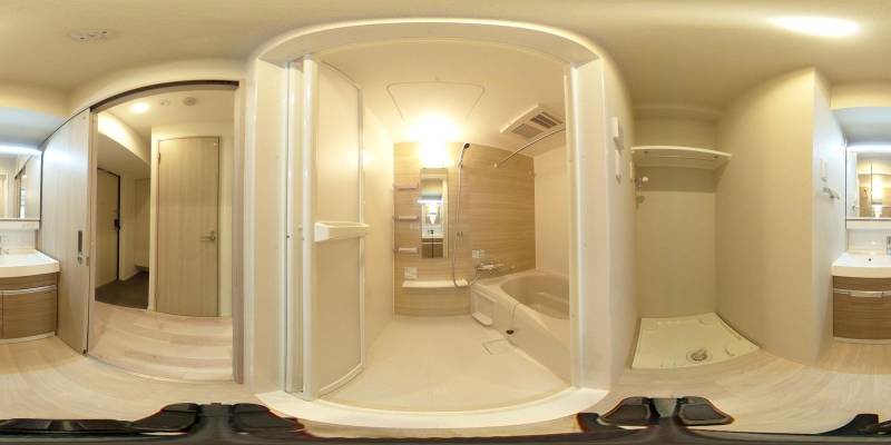 パノラマ画像バスルーム