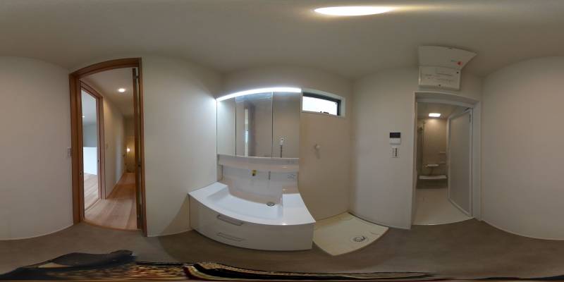 パノラマ画像洗面所