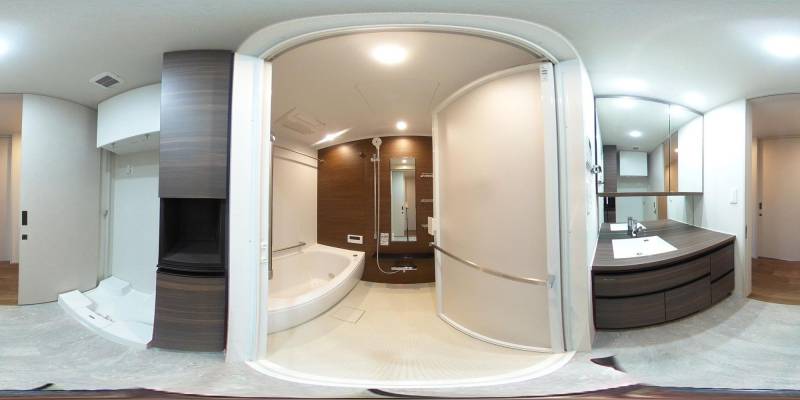 パノラマ画像バスルーム