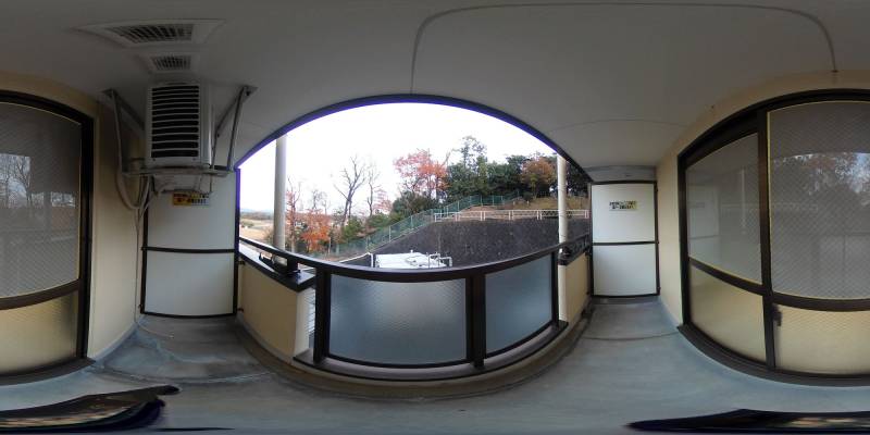 パノラマ画像バルコニー