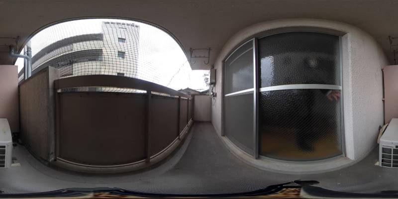 パノラマ画像バルコニー