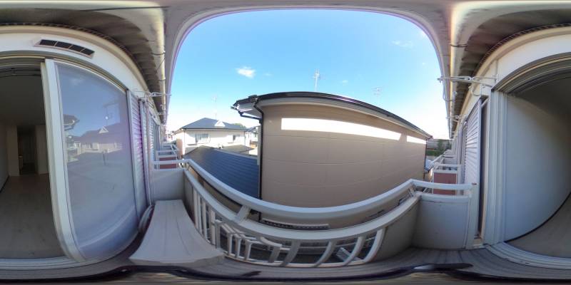 パノラマ画像バルコニー