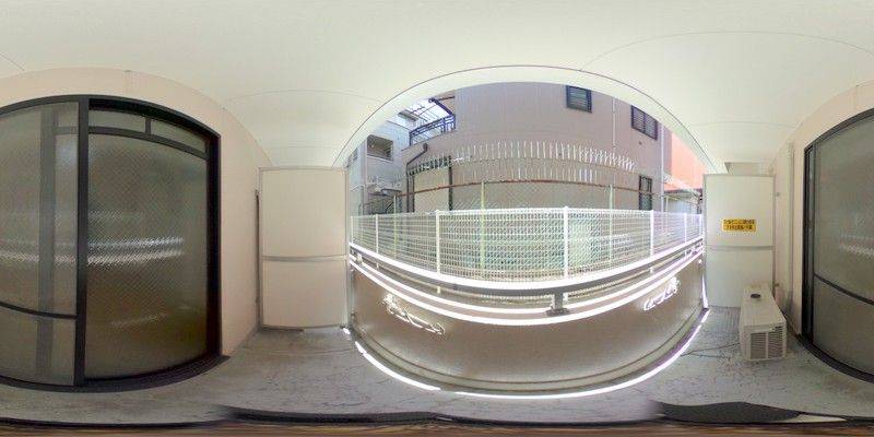 パノラマ画像バルコニー