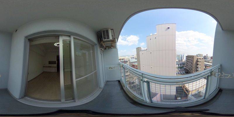 パノラマ画像バルコニー