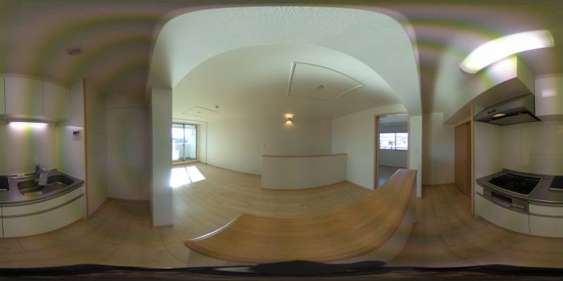 パノラマ画像キッチン
