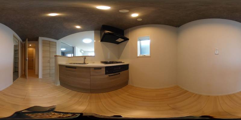 パノラマ画像キッチン