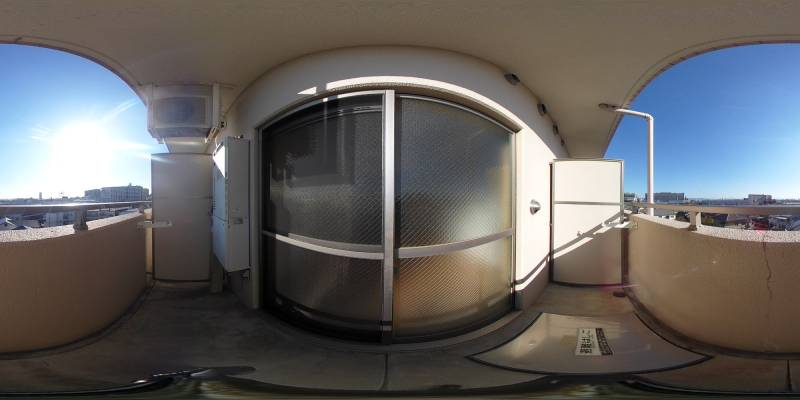 パノラマ画像バルコニー