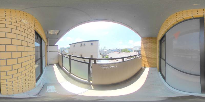 パノラマ画像バルコニー