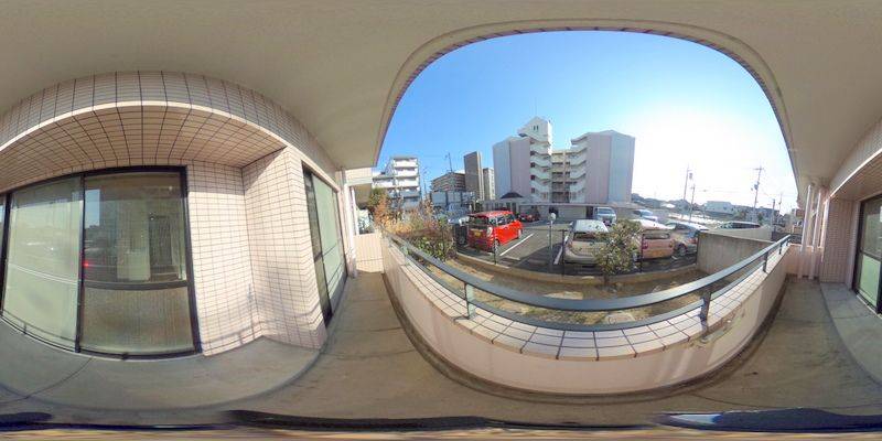 パノラマ画像バルコニー