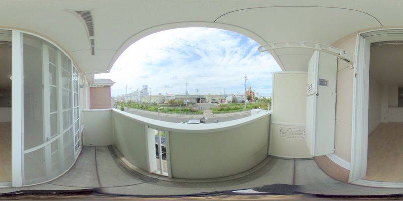 パノラマ画像バルコニー