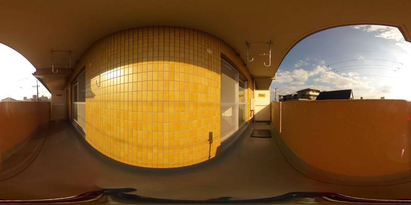 パノラマ画像バルコニー