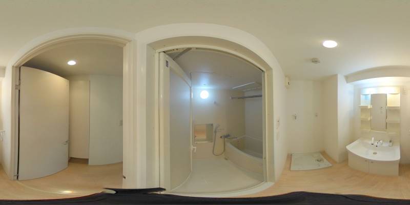 パノラマ画像バスルーム