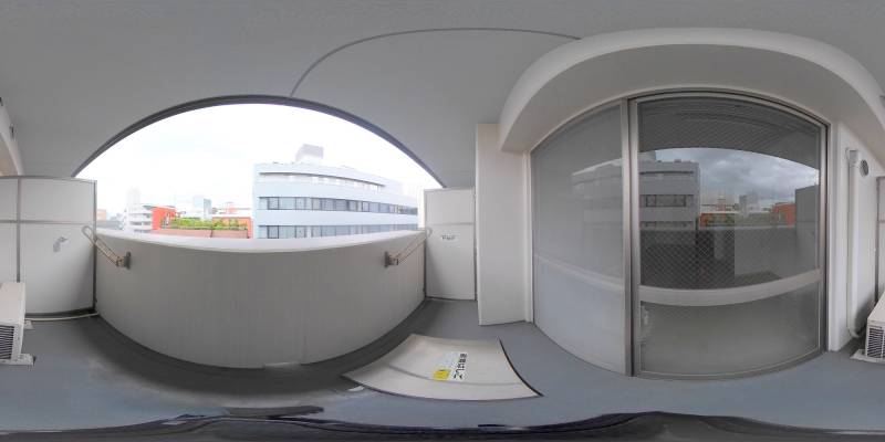 パノラマ画像バルコニー