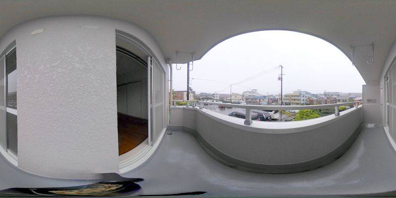 パノラマ画像バルコニー