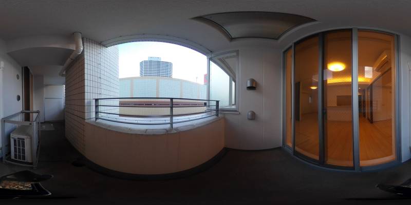 パノラマ画像バルコニー